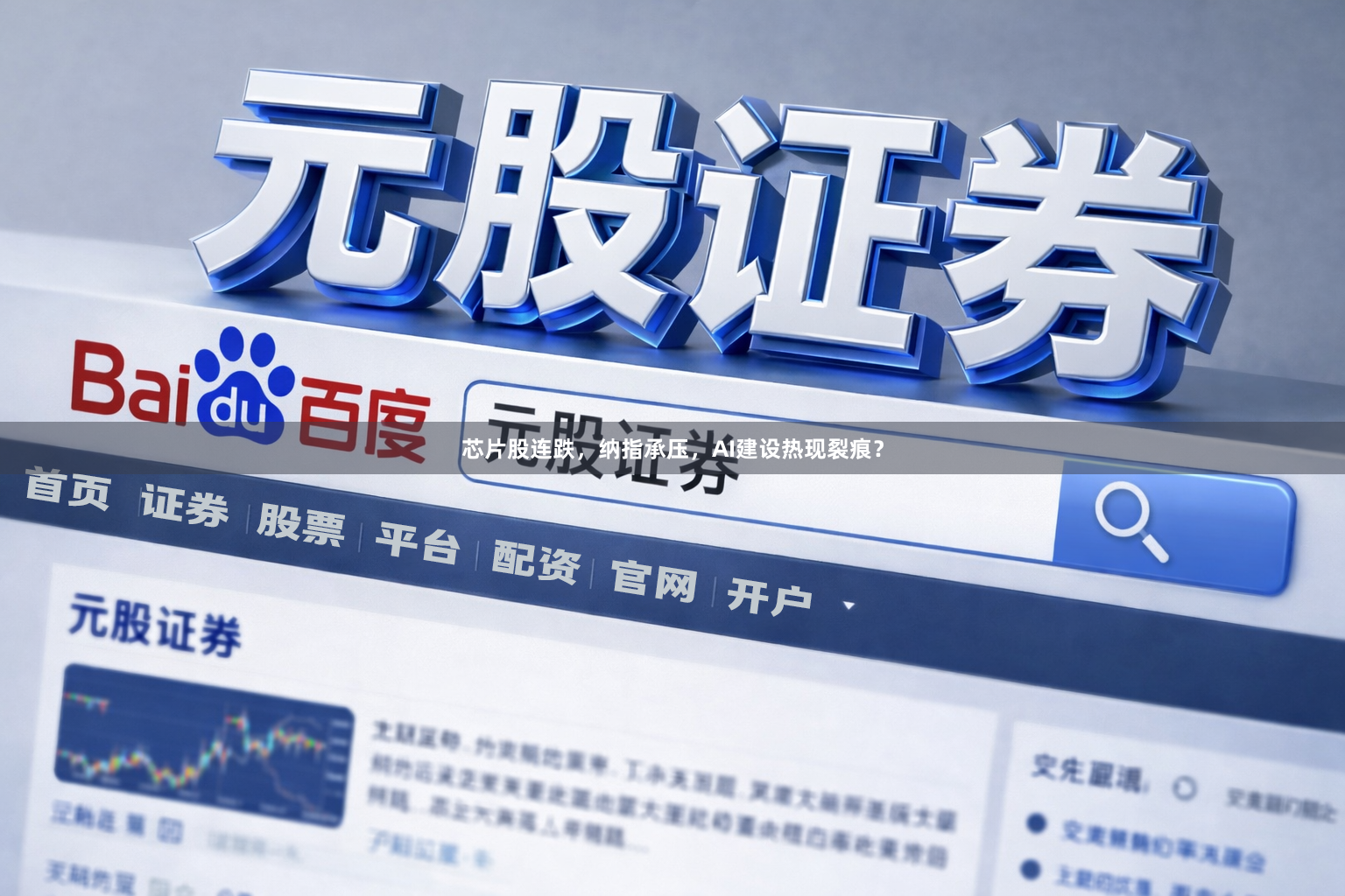 芯片股连跌，纳指承压，AI建设热现裂痕？