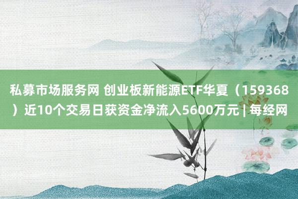 私募市场服务网 创业板新能源ETF华夏（159368）近10个交易日获资金净流入5600万元 | 每经网